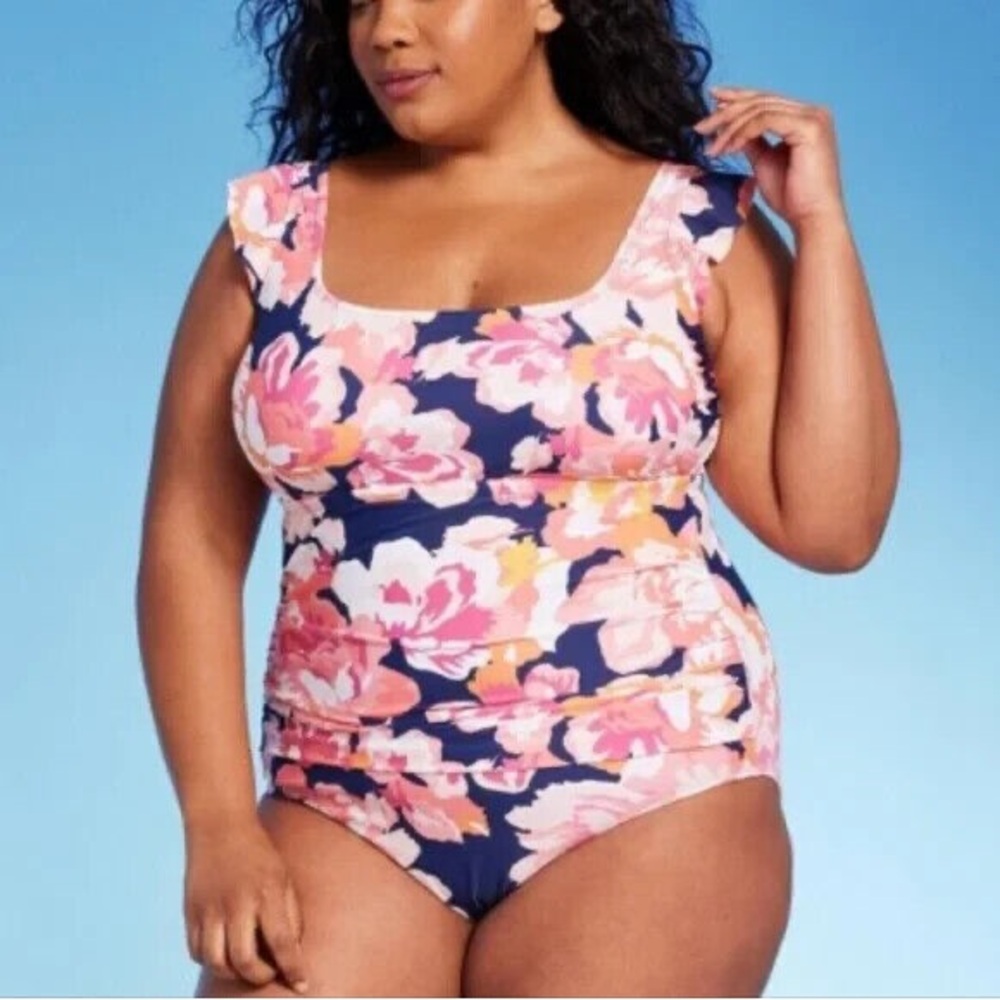 Kona Sol Floral tummy control One-Piece Swimsuit